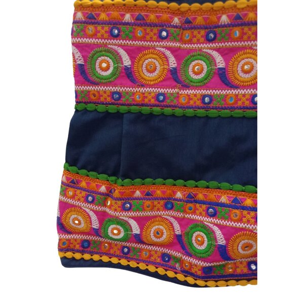 New Ethnic Handmade Indian Kutchi Embroidered Shoulder Handbag Tote - Picture 4 of 6